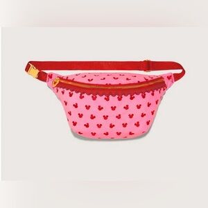 Disney Stoney Clover Lane- Disney Minnie Valentine's Pink Jumbo Fanny Pack (NWT)